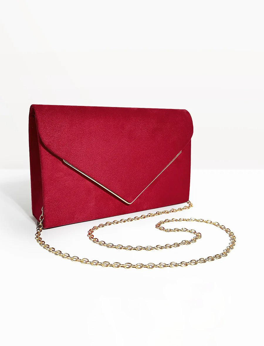 Velvet Envelope Clutch