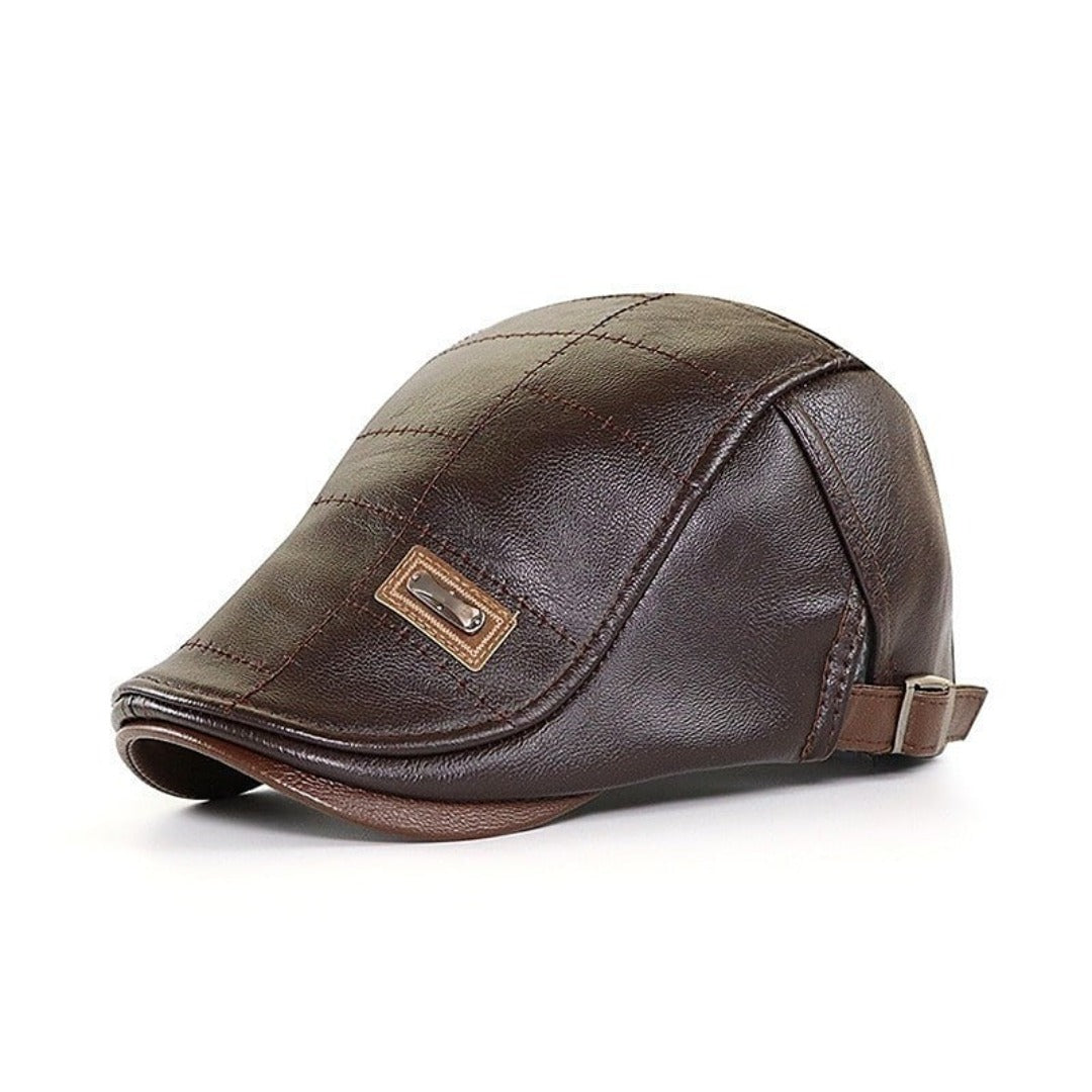 FlatCap Leather Beret