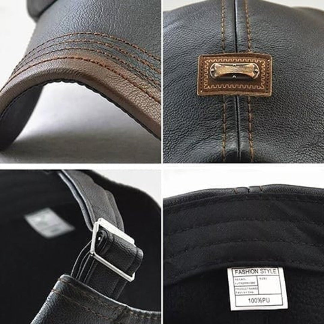 FlatCap Leather Beret