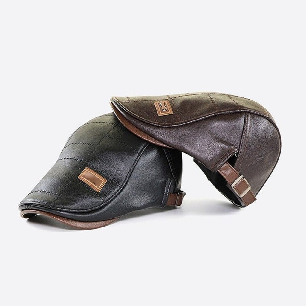 FlatCap Leather Beret