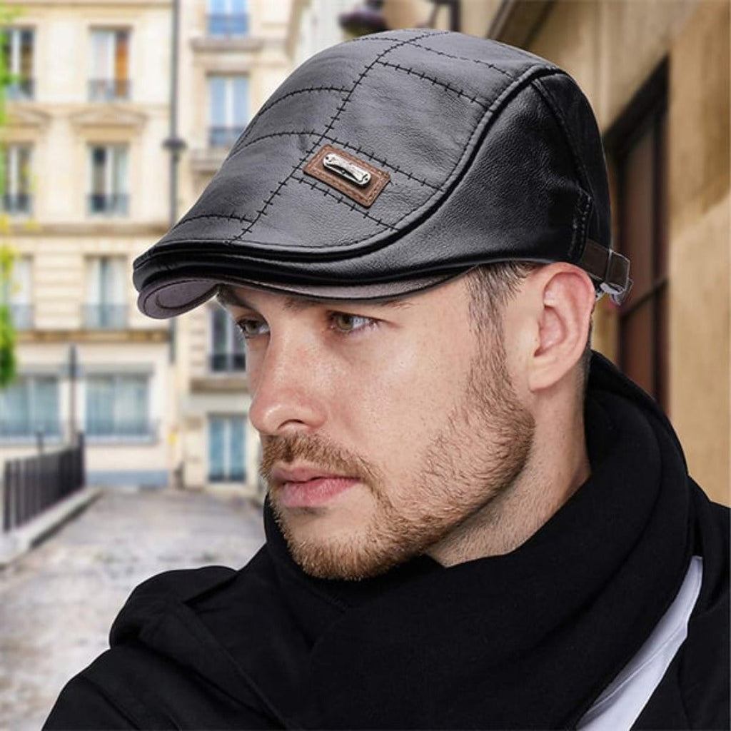 FlatCap Leather Beret