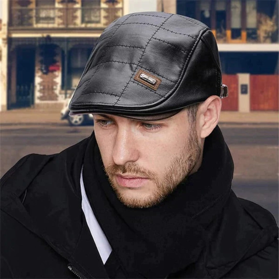 FlatCap Leather Beret