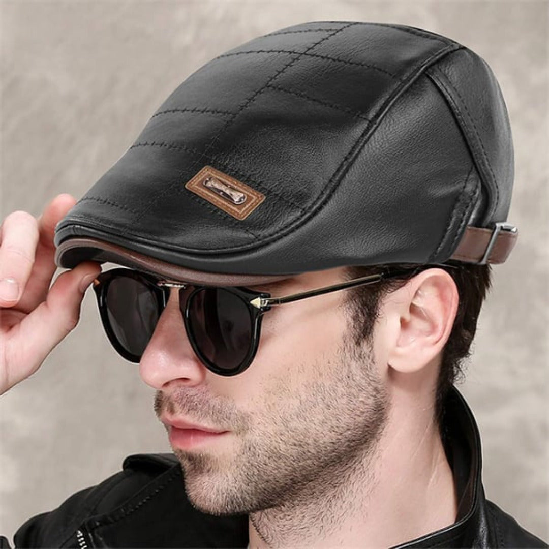 FlatCap Leather Beret