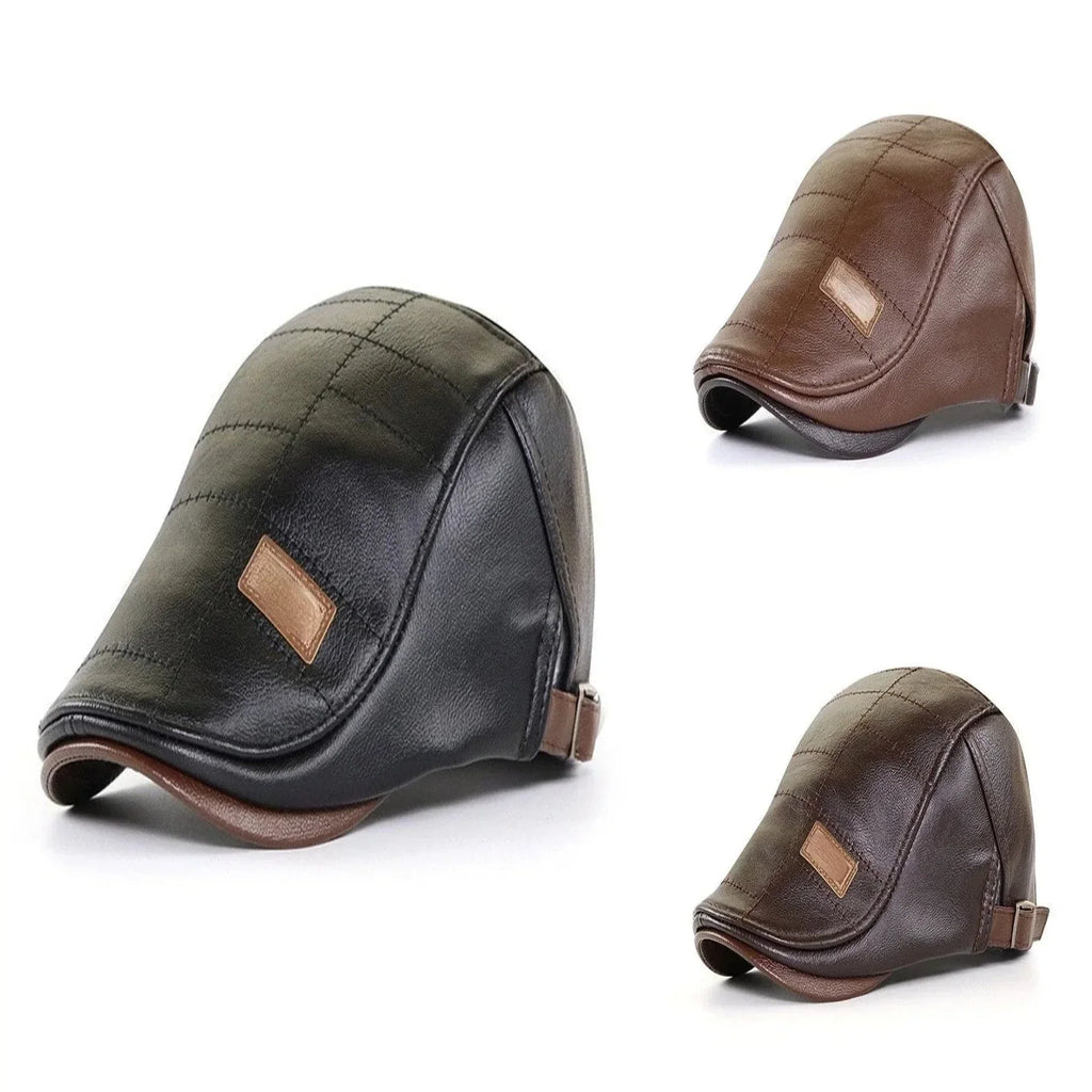 FlatCap Leather Beret