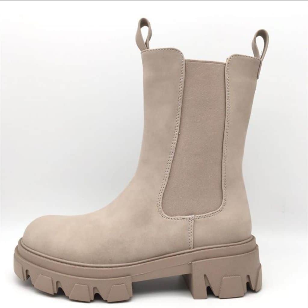 Romi Beige Chelsea Boots