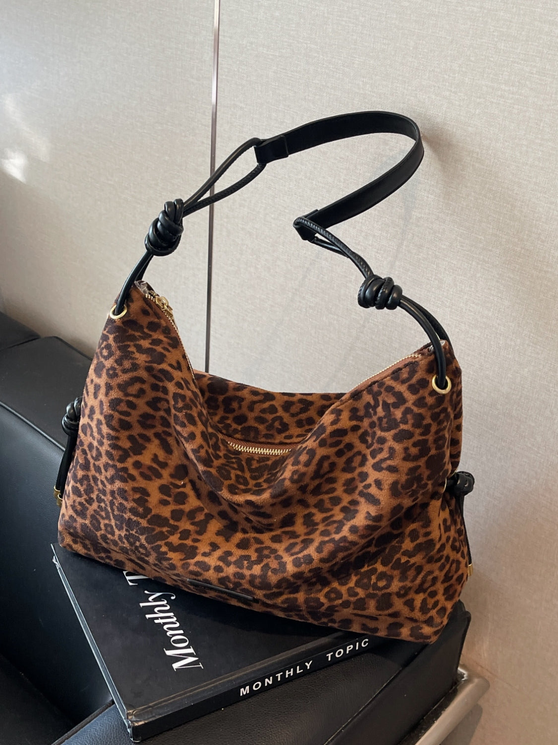 Suede Handbag