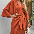 Red Kimono Dress