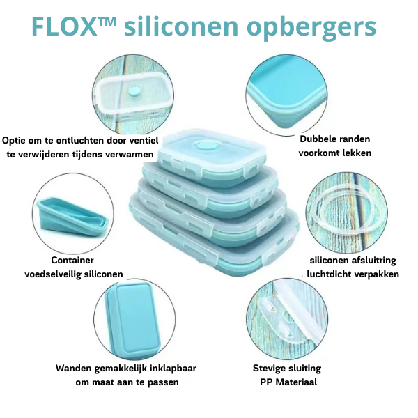 FLOX Silicone Containers