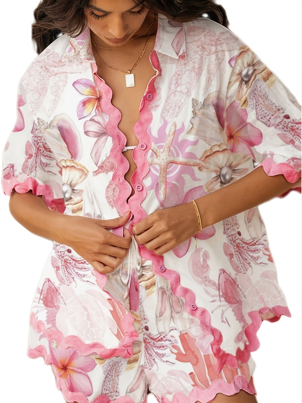 Printed Short Set