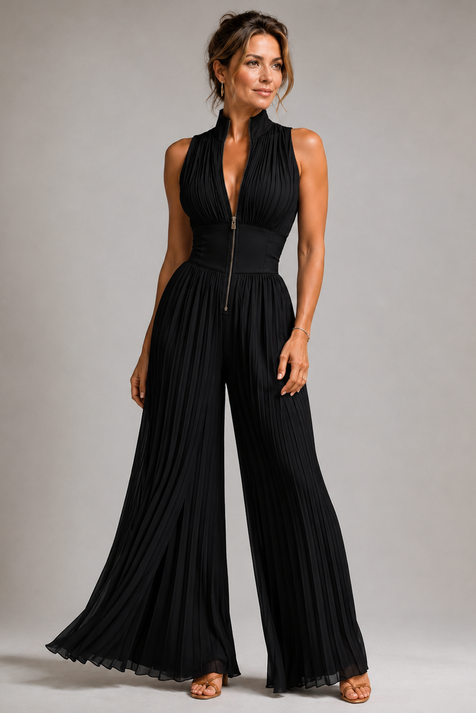 VIVIENNE Pleated Jumpsuit