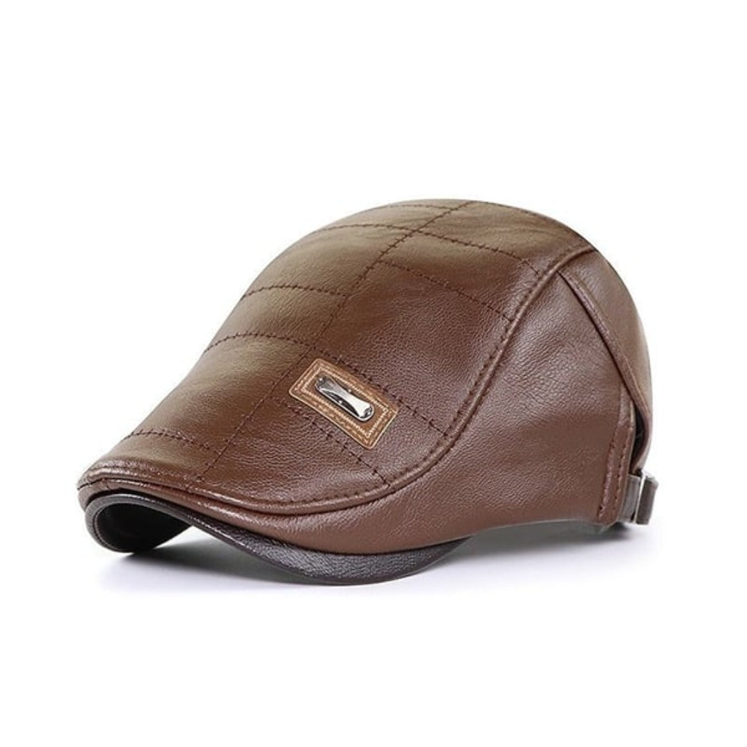 FlatCap Leather Beret