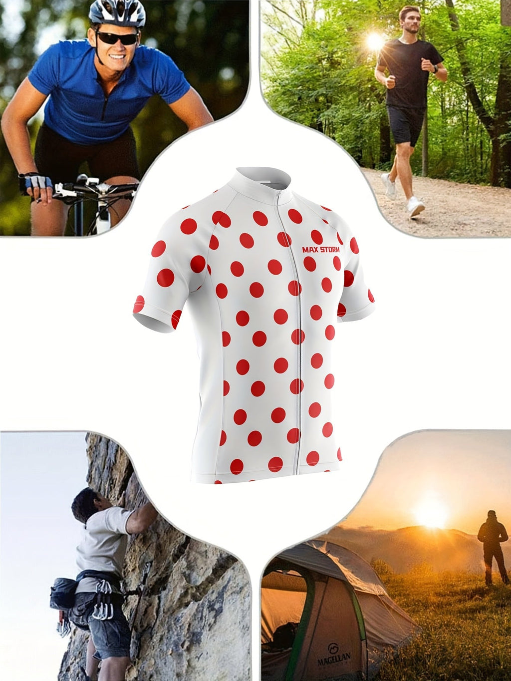 Polka Dot Cycling Jersey