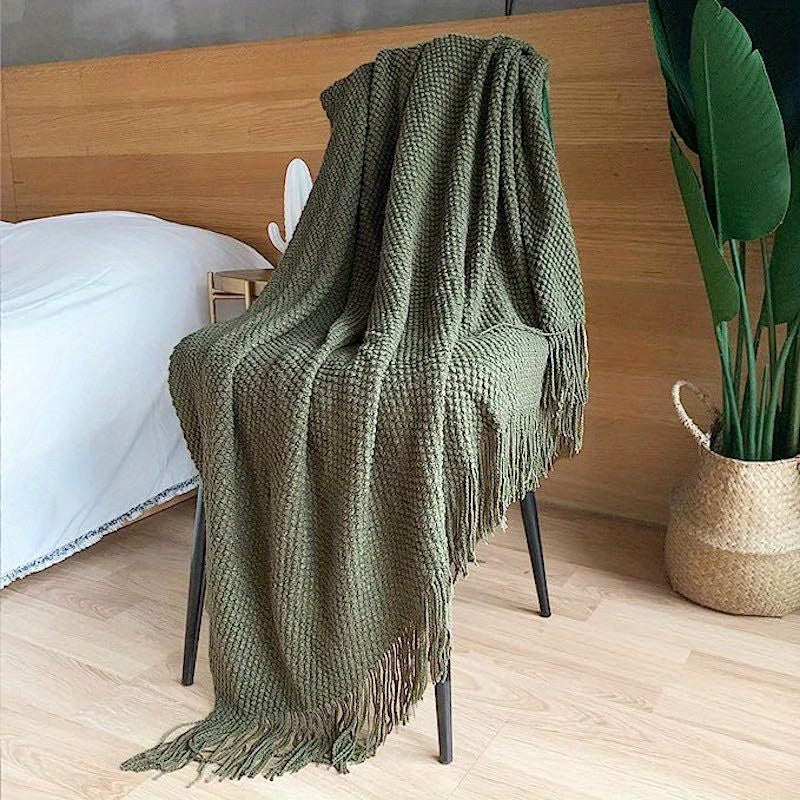 Knitted Throw Blanket