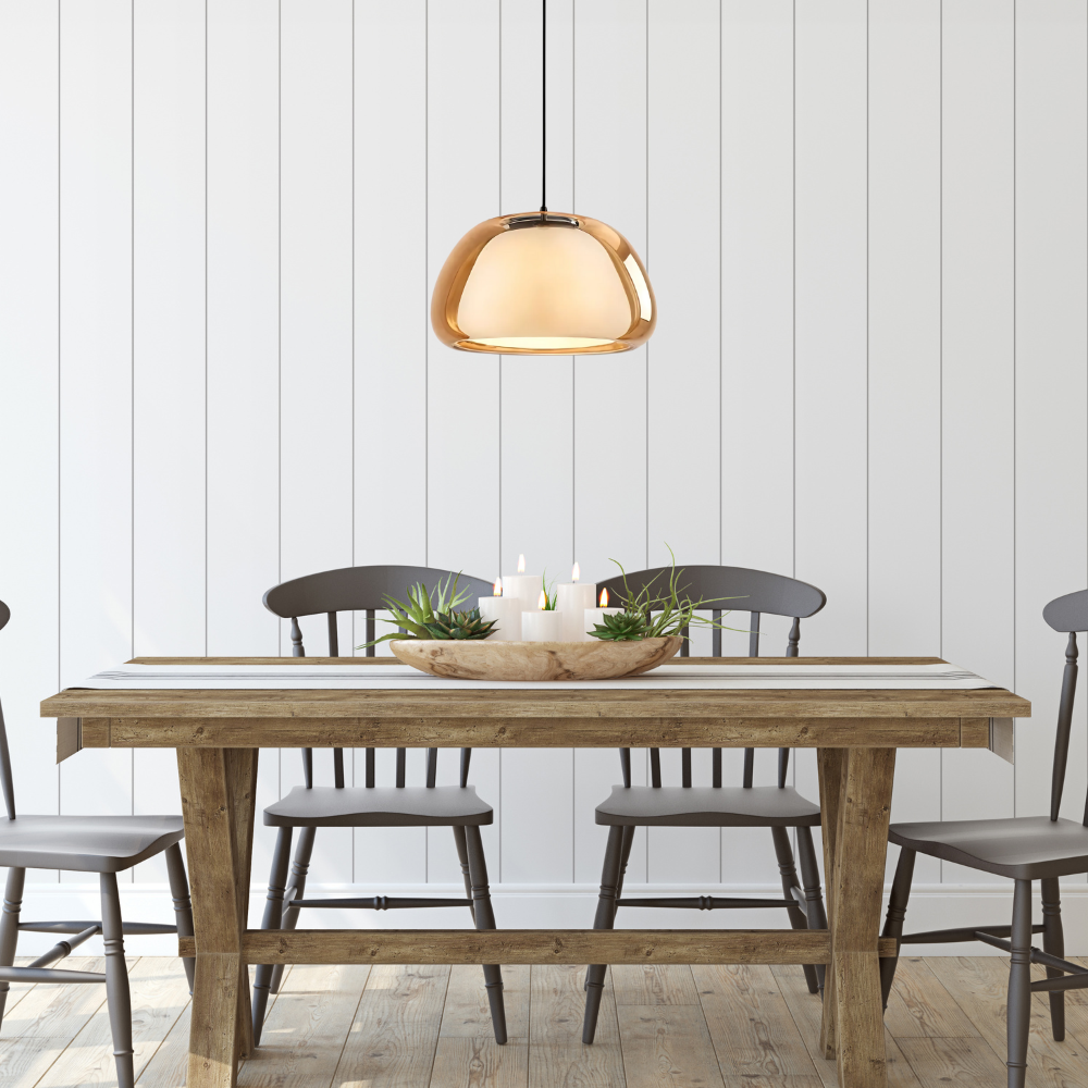 Adjustable Glass Pendant Light