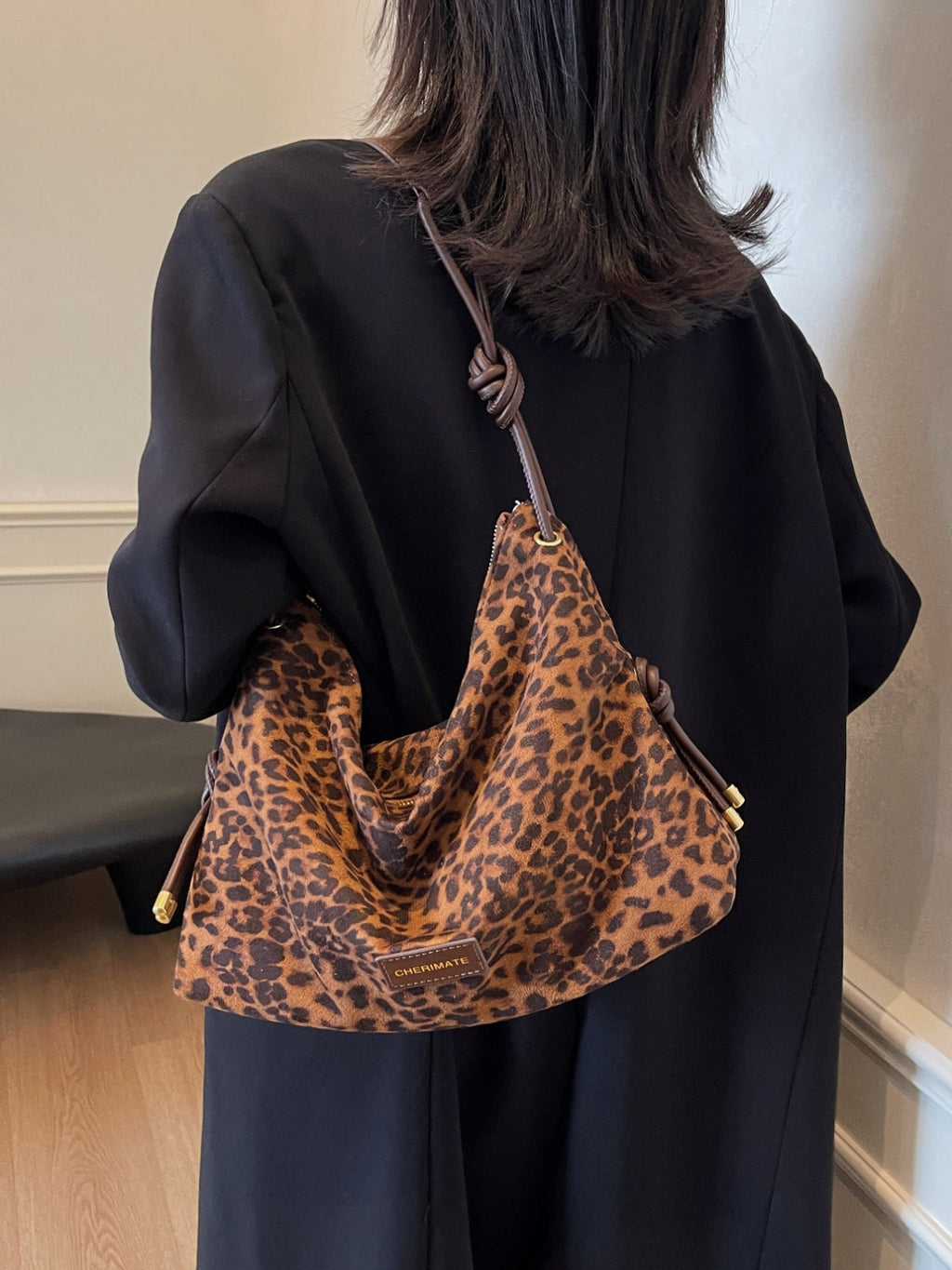 Suede Handbag