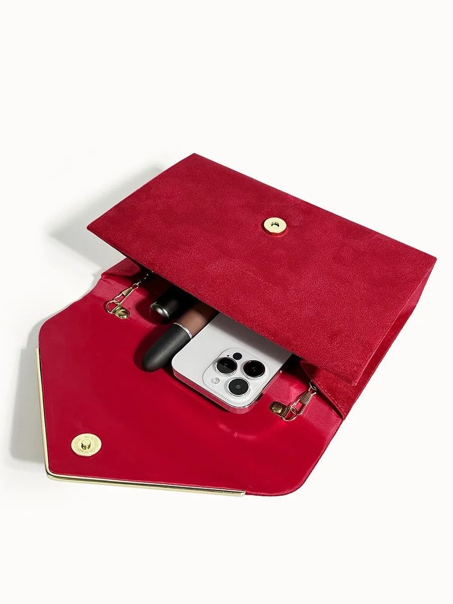 Velvet Envelope Clutch