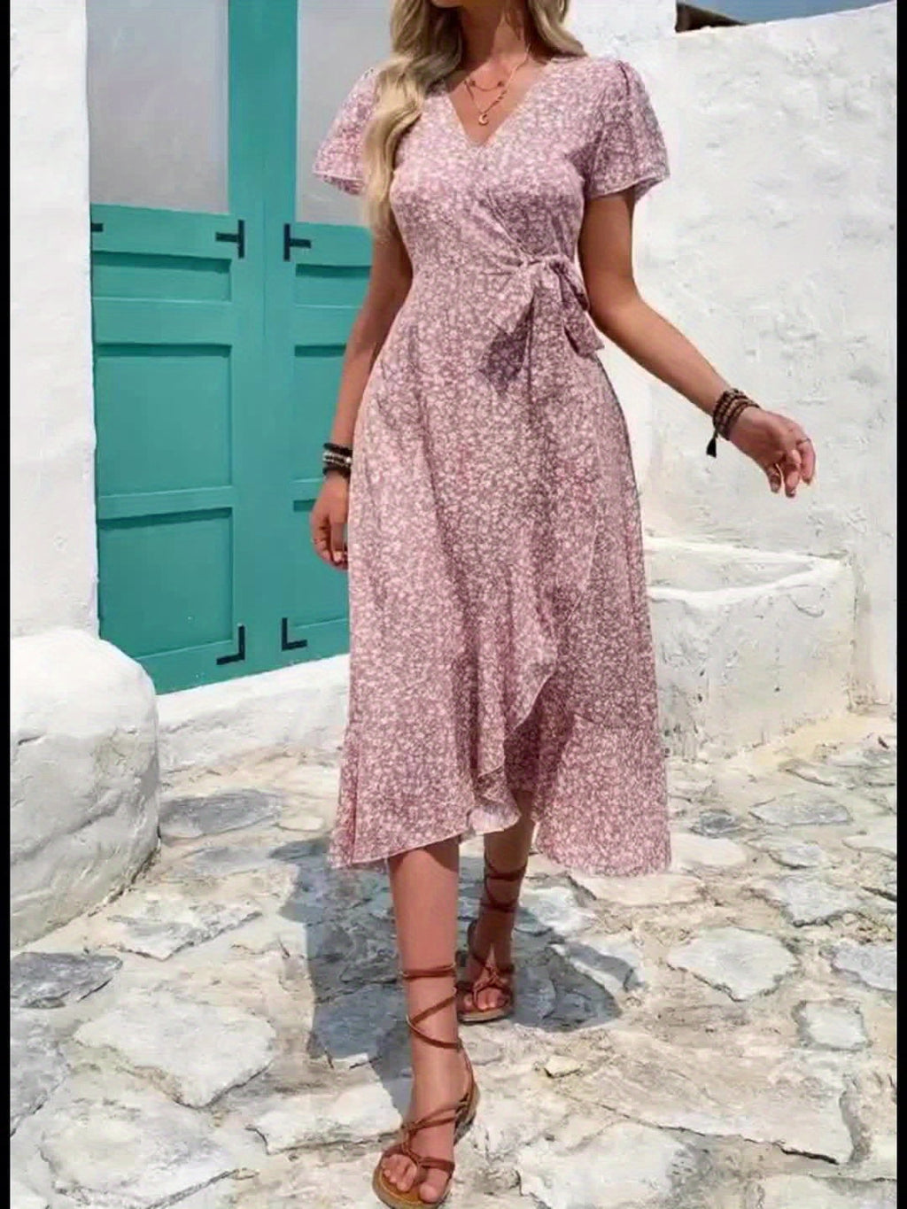 V-Neck Women's Dress