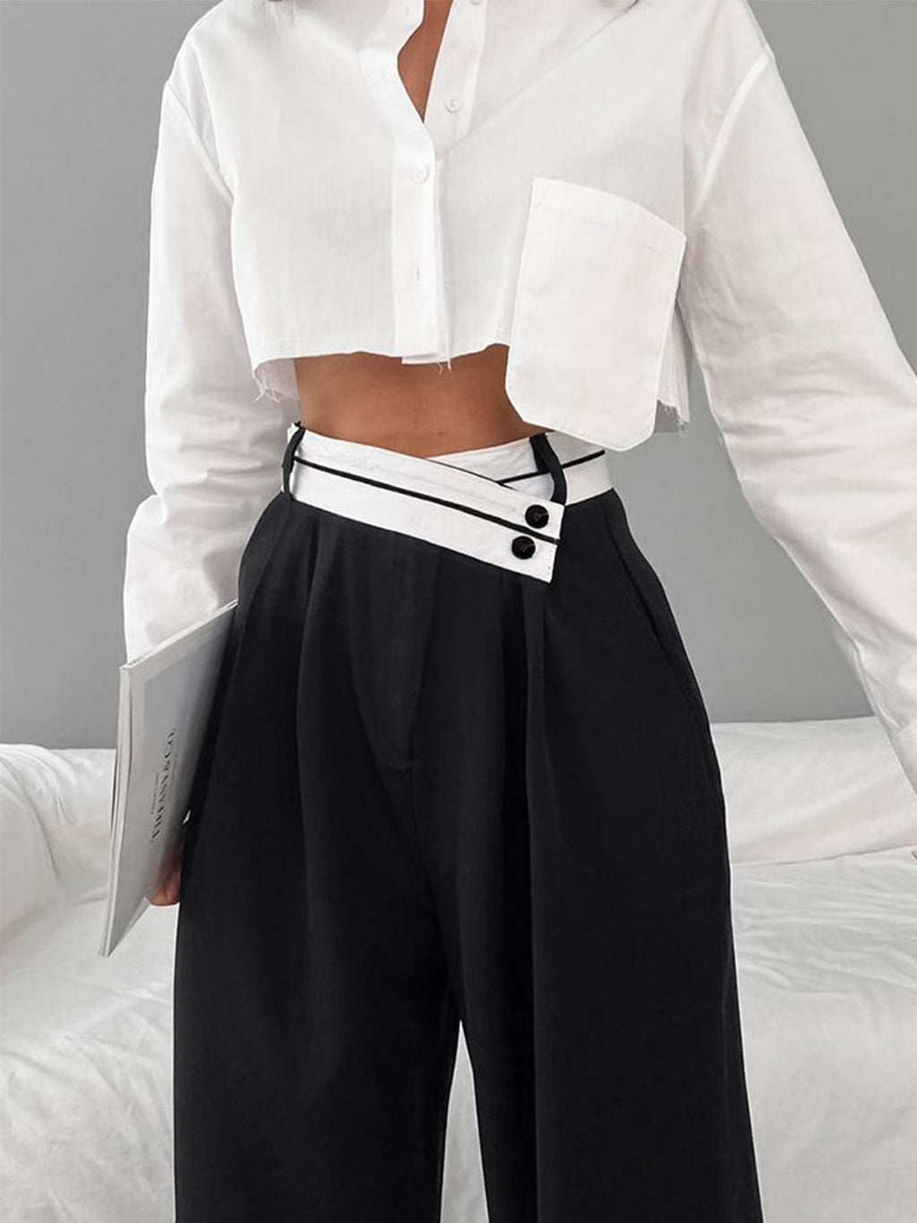 Asymmetric Dress Trousers