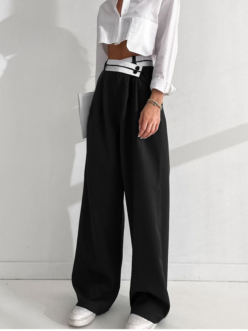 Asymmetric Dress Trousers