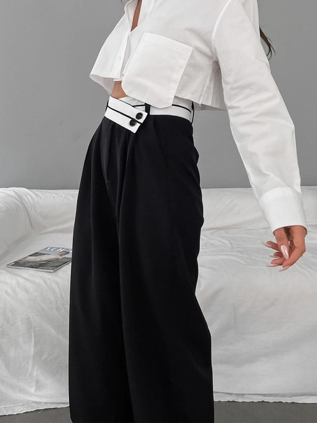 Asymmetric Dress Trousers