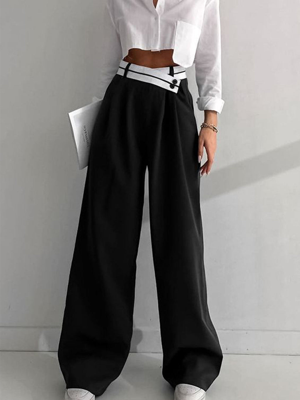Asymmetric Dress Trousers