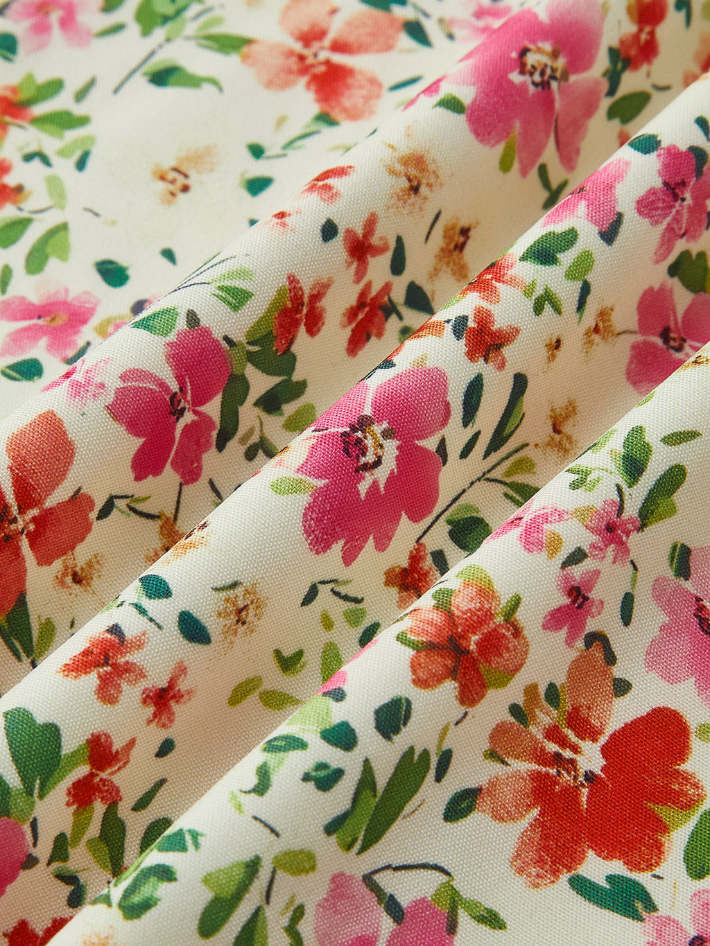 Floral Trim Midi Dress