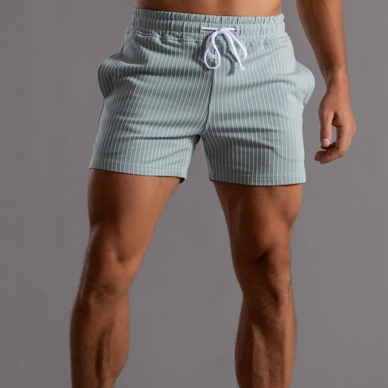 Quick-Dry Ribbed Swim Shorts