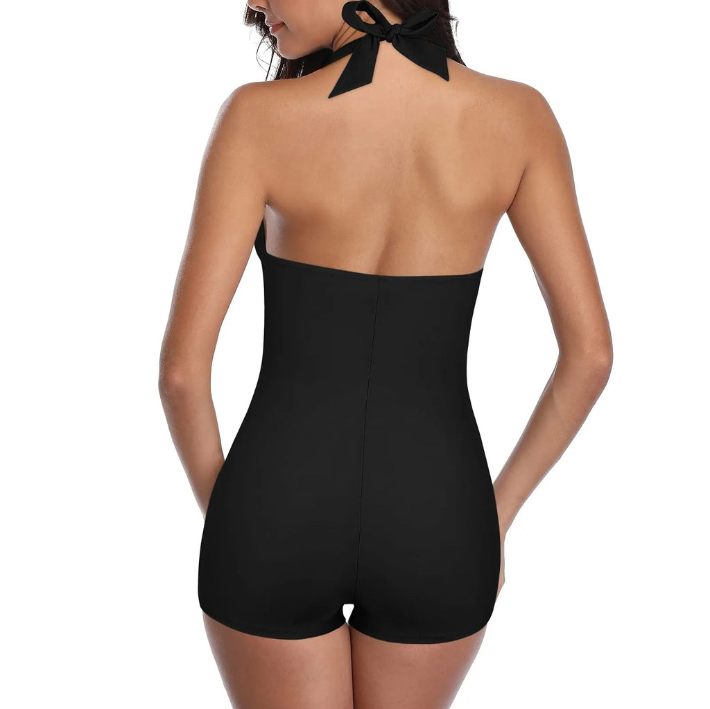 Halter Swimsuit with Shorts