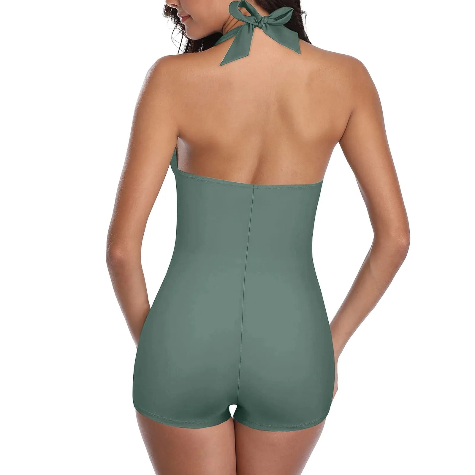 Halter Swimsuit with Shorts