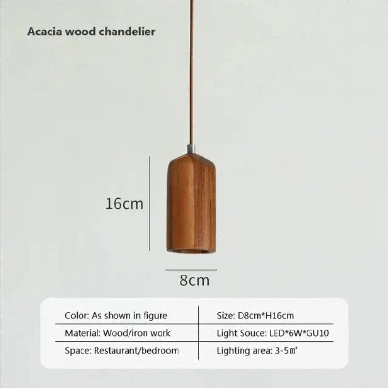 NordicGlow Wooden Pendant Light
