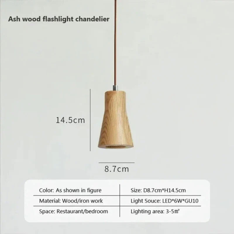 NordicGlow Wooden Pendant Light