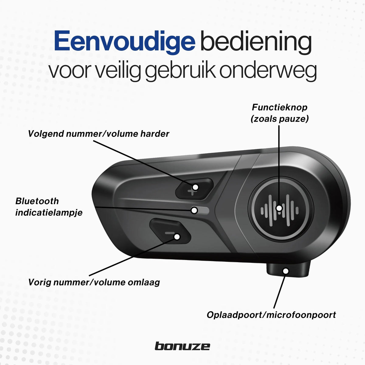 Bonuze Motorcycle Helmet Headset