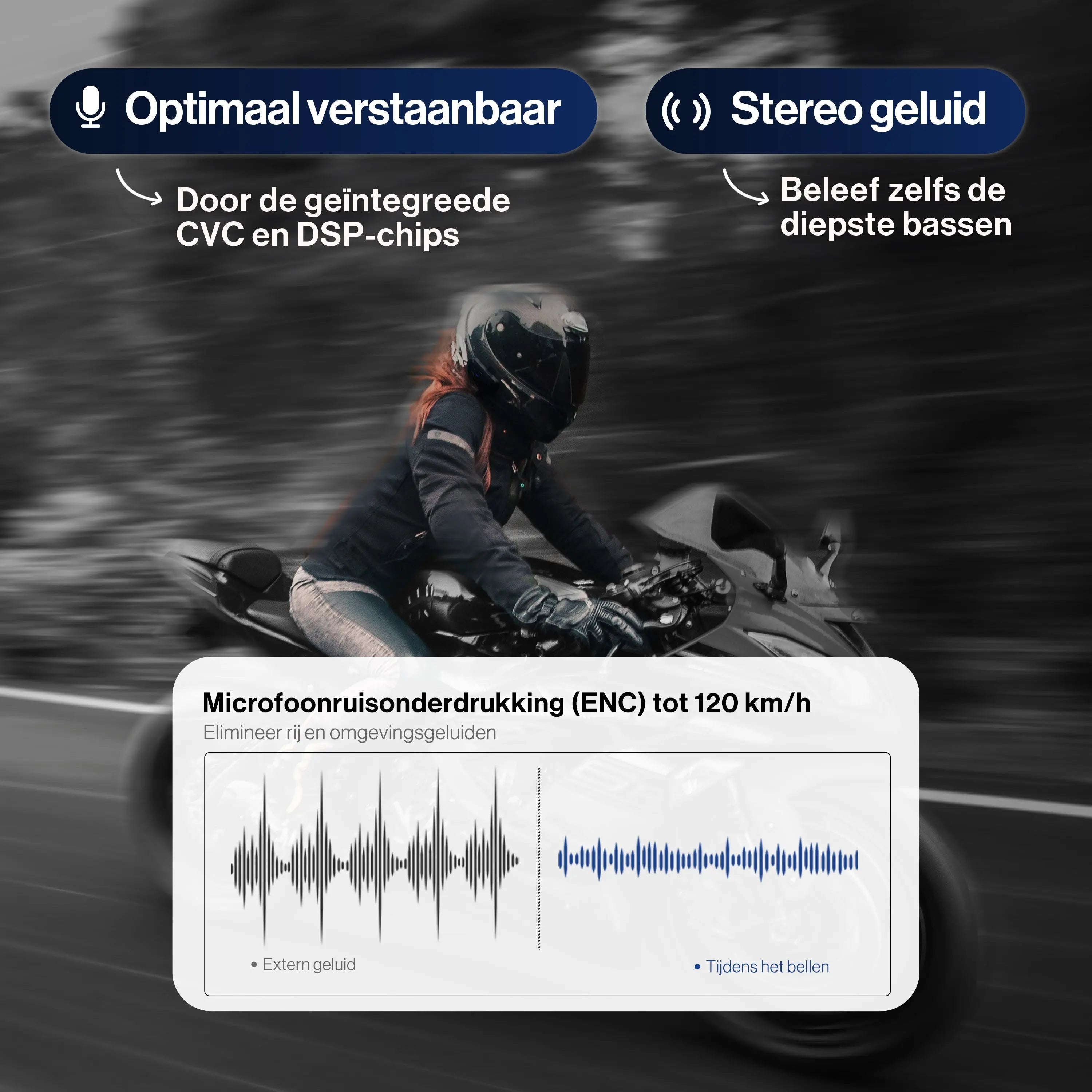 Bonuze Motorcycle Helmet Headset