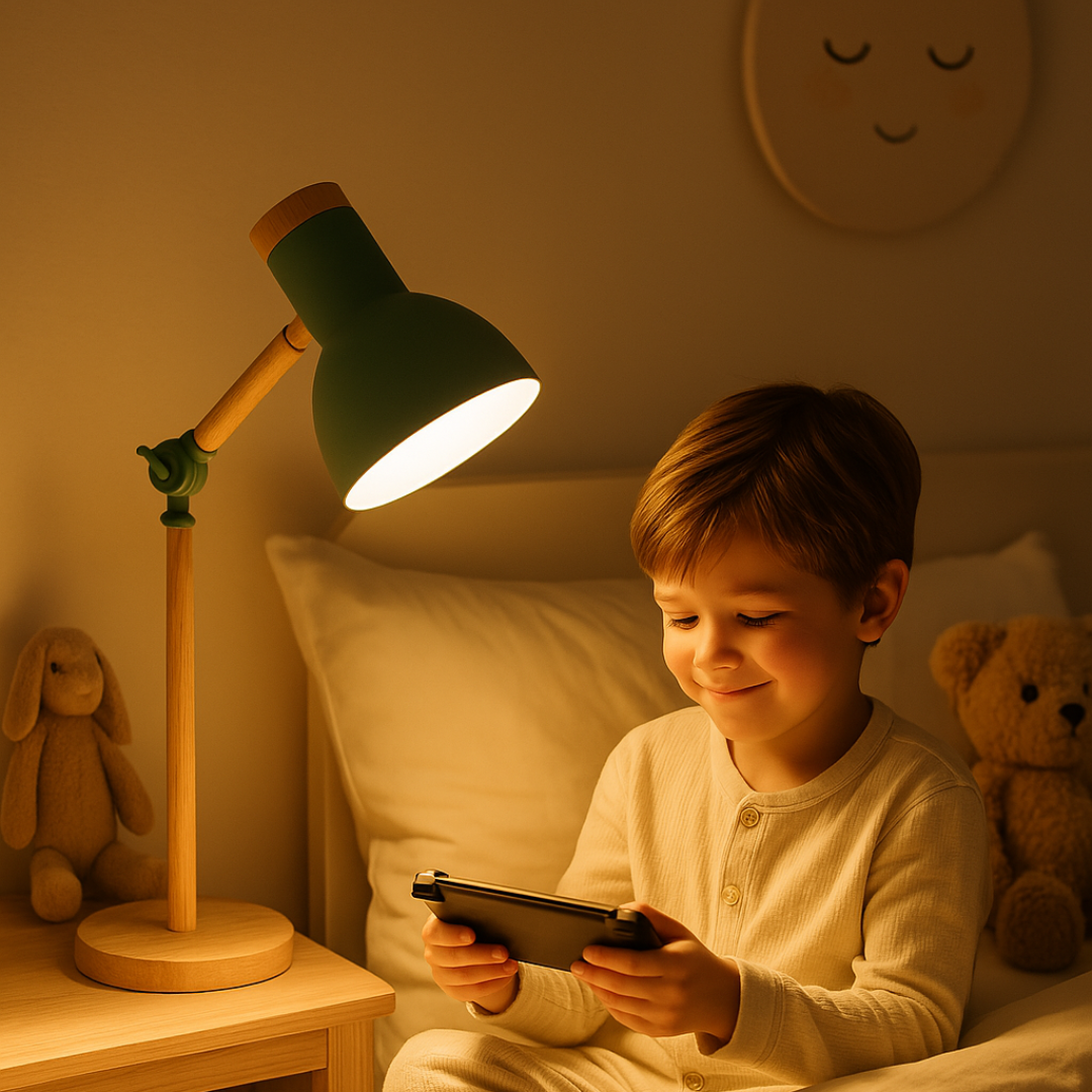 NordicGlow Wooden Table Lamp