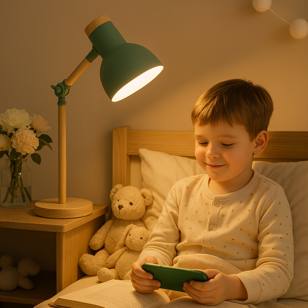 NordicGlow Wooden Table Lamp
