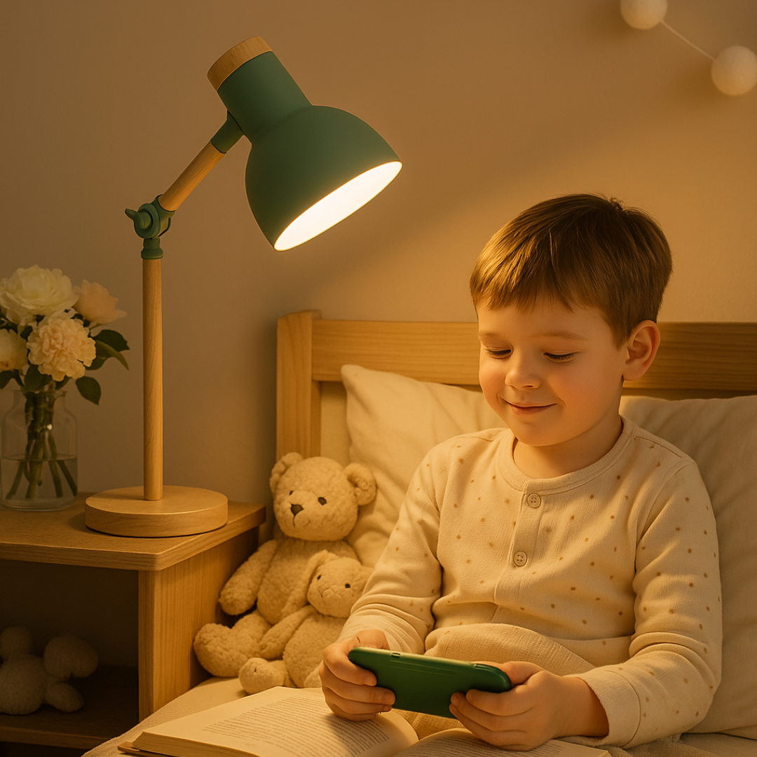 NordicGlow Wooden Table Lamp