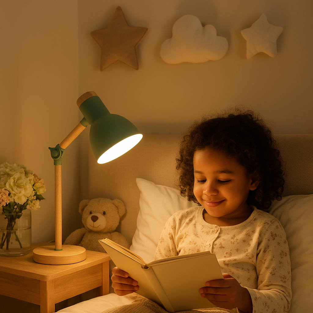 NordicGlow Wooden Table Lamp