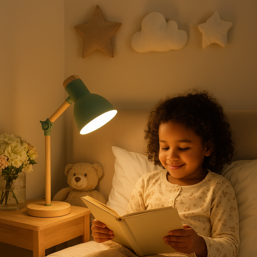 NordicGlow Wooden Table Lamp