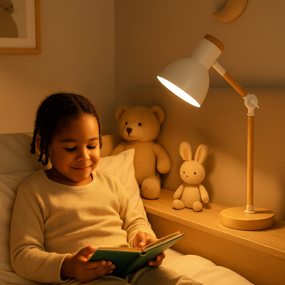 NordicGlow Wooden Table Lamp