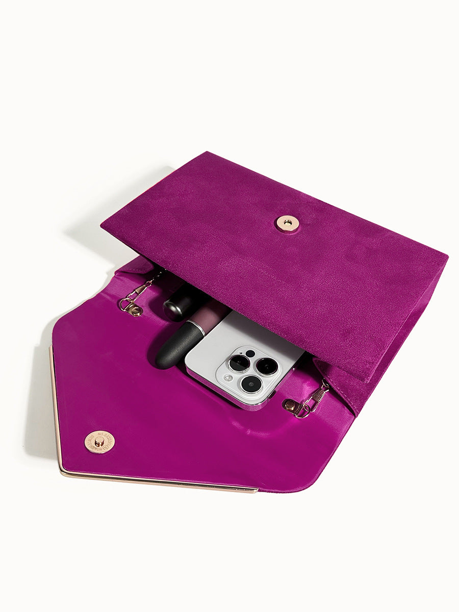 Velvet Envelope Clutch