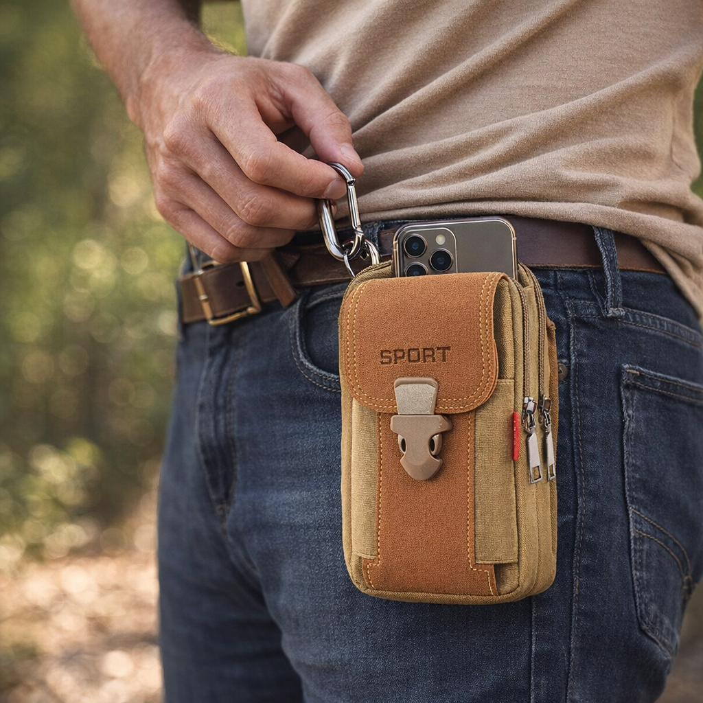 FlexiPouch Suede Waist Bag