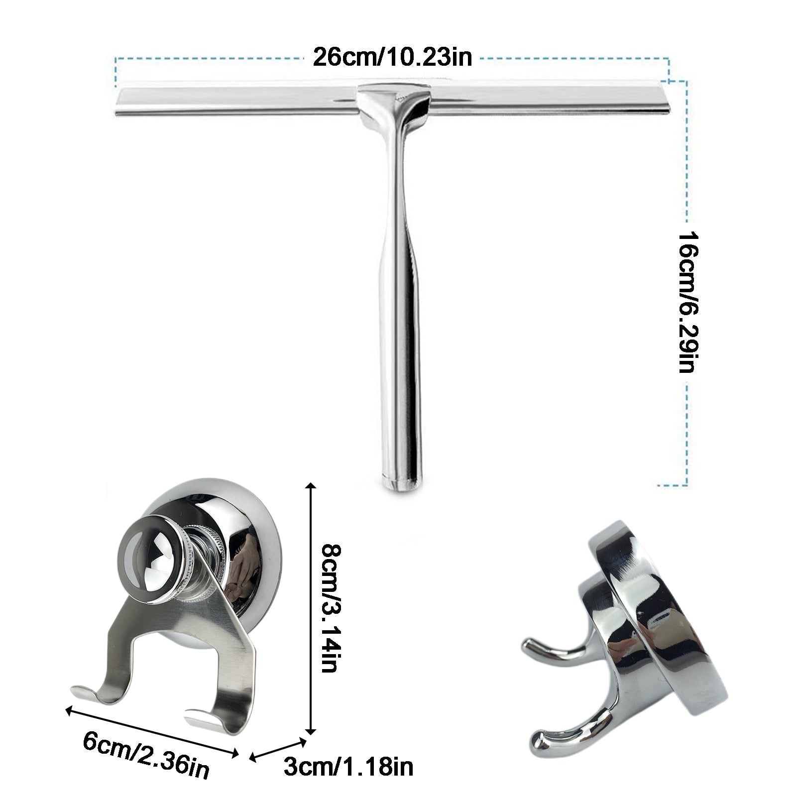 Stainless Steel Shower Squeegee