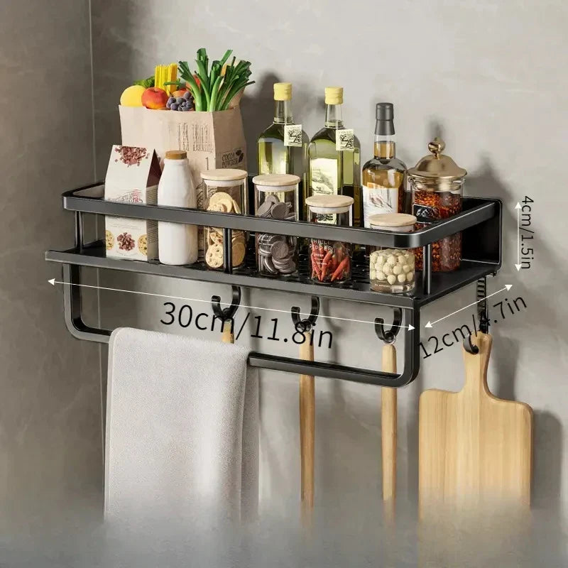 Wall-Mounted Kitchen Rack