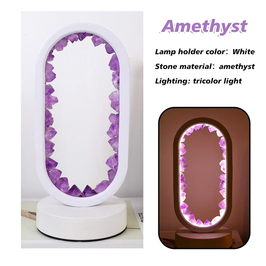 AuraStone Amethyst Lamp