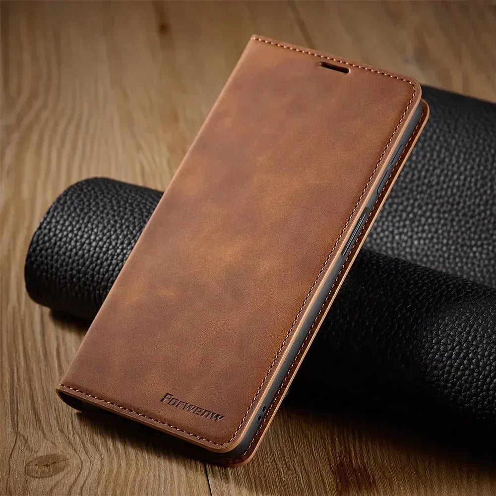 Zenthra Magnetic Leather Case