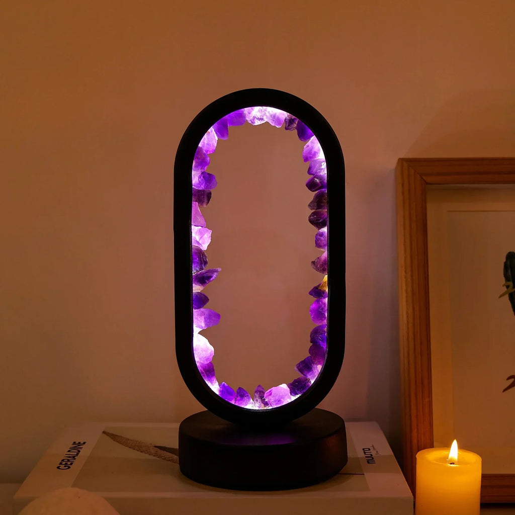 AuraStone Amethyst Lamp