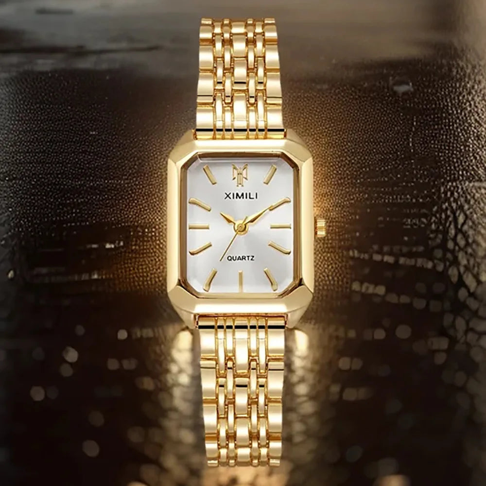 Gold Quartz Watch