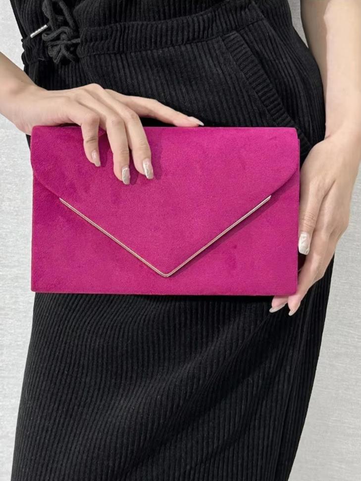 Velvet Envelope Clutch