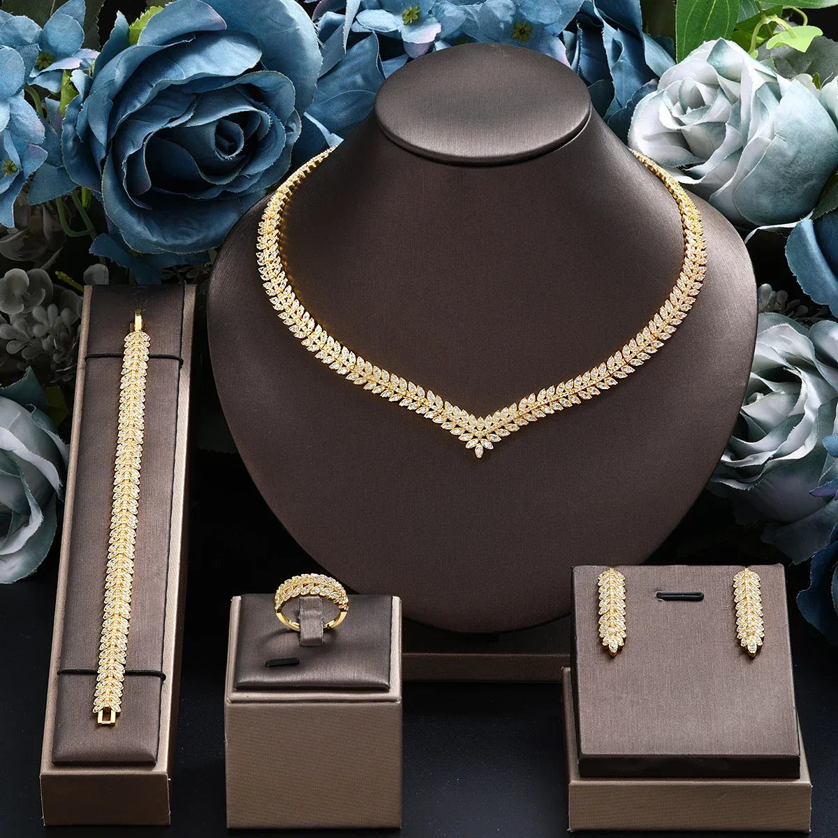 4-Piece Bridal Jewellery Set