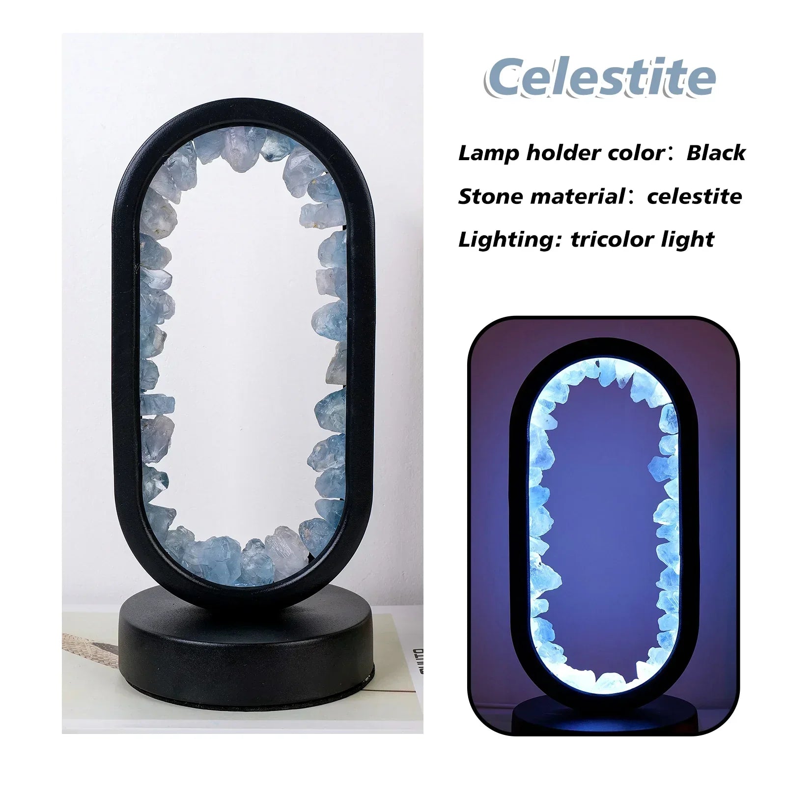 AuraStone Amethyst Lamp